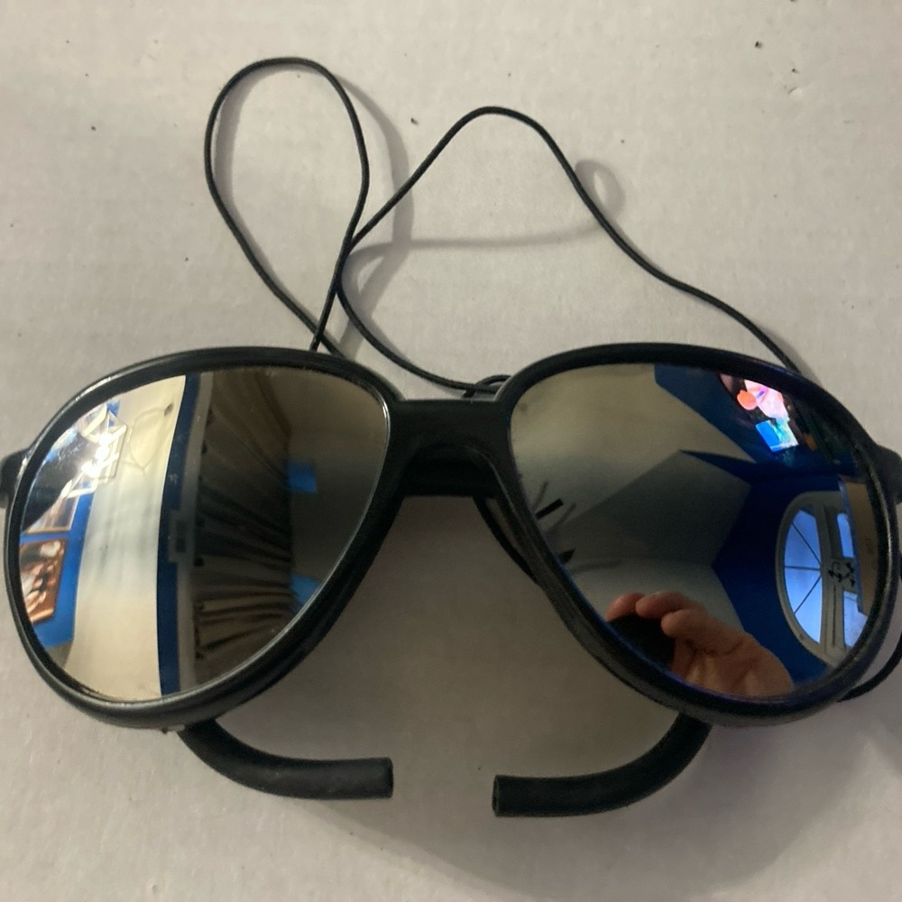Vintage Alpine Glacier Sunglasses – Mountaineering‎ Leather Side Shields - Picture 14 of 16